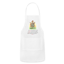 Load image into Gallery viewer, FEEDING THE WOKEDILE (with graphic) - Adjustable Apron - white