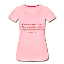 Load image into Gallery viewer, WE ARE ALL CANCELLABLE - Women’s Premium T-Shirt - pink