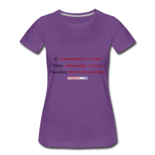 Load image into Gallery viewer, WE ARE ALL CANCELLABLE - Women’s Premium T-Shirt - purple