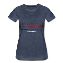 Load image into Gallery viewer, WE ARE ALL CANCELLABLE - Women’s Premium T-Shirt - heather blue
