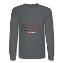Load image into Gallery viewer, WE ARE ALL CANCELLABLE - Men's Long Sleeve T-Shirt - charcoal