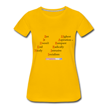 Load image into Gallery viewer, BIDEN-HARRIS - Women’s Premium T-Shirt - sun yellow