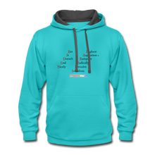 Load image into Gallery viewer, BIDEN-HARRIS - Contrast Hoodie - scuba blue/asphalt