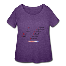 Load image into Gallery viewer, BIDEN-HARRIS - Women’s Curvy T-Shirt - heather purple