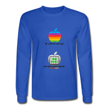 Load image into Gallery viewer, JUST WATCH WHAT YOU SAY - Men's Long Sleeve T-Shirt - royal blue