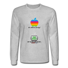 Load image into Gallery viewer, JUST WATCH WHAT YOU SAY - Men's Long Sleeve T-Shirt - heather gray