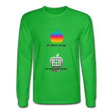 Load image into Gallery viewer, JUST WATCH WHAT YOU SAY - Men's Long Sleeve T-Shirt - bright green
