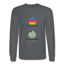 Load image into Gallery viewer, JUST WATCH WHAT YOU SAY - Men's Long Sleeve T-Shirt - charcoal