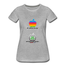 Load image into Gallery viewer, JUST WATCH WHAT YOU SAY - Women’s Premium T-Shirt - heather gray