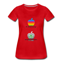 Load image into Gallery viewer, JUST WATCH WHAT YOU SAY - Women’s Premium T-Shirt - red
