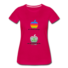 Load image into Gallery viewer, JUST WATCH WHAT YOU SAY - Women’s Premium T-Shirt - dark pink