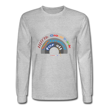 Load image into Gallery viewer, GROUPTHINK RAINBOW - Men's Long Sleeve T-Shirt - heather gray