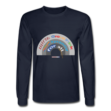 Load image into Gallery viewer, GROUPTHINK RAINBOW - Men's Long Sleeve T-Shirt - navy