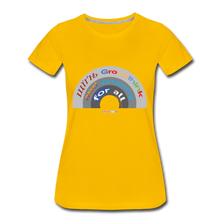 Load image into Gallery viewer, GROUPTHINK RAINBOW - Women’s Premium T-Shirt - sun yellow