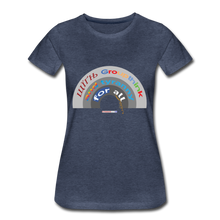 Load image into Gallery viewer, GROUPTHINK RAINBOW - Women’s Premium T-Shirt - heather blue