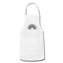 Load image into Gallery viewer, GROUPTHINK RAINBOW - Adjustable Apron - white