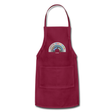 Load image into Gallery viewer, GROUPTHINK RAINBOW - Adjustable Apron - burgundy