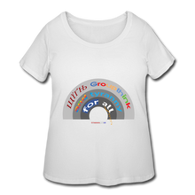 Load image into Gallery viewer, GROUPTHINK RAINBOW - Women’s Curvy T-Shirt - white