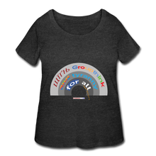 Load image into Gallery viewer, GROUPTHINK RAINBOW - Women’s Curvy T-Shirt - deep heather