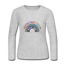 Load image into Gallery viewer, GROUPTHINK RAINBOW - Women's Long Sleeve Jersey T-Shirt - gray