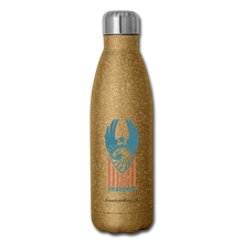 Load image into Gallery viewer, FREEDOM - Insulated Stainless Steel Water Bottle - gold glitter