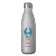 Load image into Gallery viewer, FREEDOM - Insulated Stainless Steel Water Bottle - silver glitter