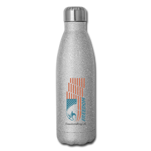 Load image into Gallery viewer, FREEDOM EAGLE - Insulated Stainless Steel Water Bottle - silver glitter