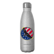 Load image into Gallery viewer, SOARING EAGLE - Insulated Stainless Steel Water Bottle - silver glitter