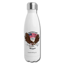 Load image into Gallery viewer, AMERICAN SPIRIT - Insulated Stainless Steel Water Bottle - white