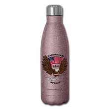 Load image into Gallery viewer, AMERICAN SPIRIT - Insulated Stainless Steel Water Bottle - pink glitter