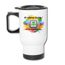 Load image into Gallery viewer, JUST WATCH WHAT YOU SAY... - Travel Mug - white