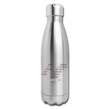 Load image into Gallery viewer, DOESN'T END NICELY - Insulated Stainless Steel Water Bottle - silver