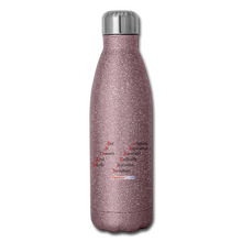 Load image into Gallery viewer, DOESN'T END NICELY - Insulated Stainless Steel Water Bottle - pink glitter