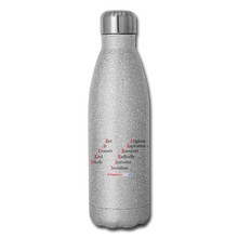 Load image into Gallery viewer, DOESN'T END NICELY - Insulated Stainless Steel Water Bottle - silver glitter