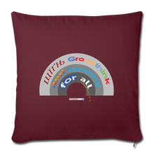 Load image into Gallery viewer, GROUPTHINK RAINBOW - Throw Pillow Cover 18” x 18” - burgundy