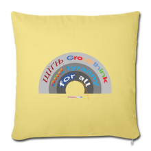 Load image into Gallery viewer, GROUPTHINK RAINBOW - Throw Pillow Cover 18” x 18” - washed yellow