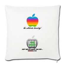 Load image into Gallery viewer, JUST WATCH WHAT YOU SAY (style 2) - Throw Pillow Cover 18” x 18” - natural white