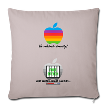 Load image into Gallery viewer, JUST WATCH WHAT YOU SAY (style 2) - Throw Pillow Cover 18” x 18” - light taupe