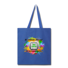 Load image into Gallery viewer, JUST WATCH WHAT YOU SAY - Tote Bag - royal blue
