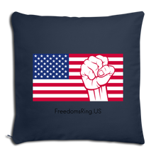 Load image into Gallery viewer, USA STRONG - Throw Pillow Cover 18” x 18” - navy