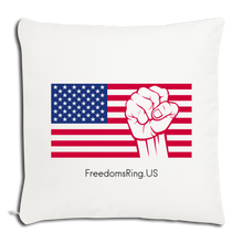 Load image into Gallery viewer, USA STRONG - Throw Pillow Cover 18” x 18” - natural white