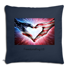 Load image into Gallery viewer, A PATRIOT'S HANDS - Throw Pillow Cover 18” x 18” - navy
