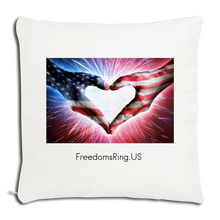 Load image into Gallery viewer, A PATRIOT'S HANDS - Throw Pillow Cover 18” x 18” - natural white