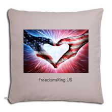 Load image into Gallery viewer, A PATRIOT'S HANDS - Throw Pillow Cover 18” x 18” - light taupe