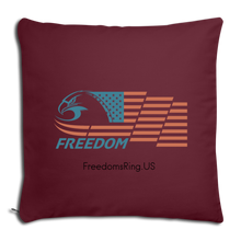 Load image into Gallery viewer, FREEDOM EAGLE - Throw Pillow Cover 18” x 18” - burgundy