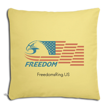 Load image into Gallery viewer, FREEDOM EAGLE - Throw Pillow Cover 18” x 18” - washed yellow