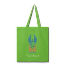 Load image into Gallery viewer, EAGLE FREEDOM - Tote Bag - lime green