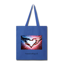 Load image into Gallery viewer, A PATRIOT'S HANDS - Tote Bag - royal blue
