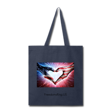 Load image into Gallery viewer, A PATRIOT'S HANDS - Tote Bag - navy