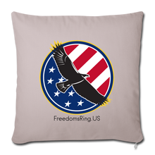 Load image into Gallery viewer, SOARING EAGLE - Throw Pillow Cover 18” x 18” - light taupe